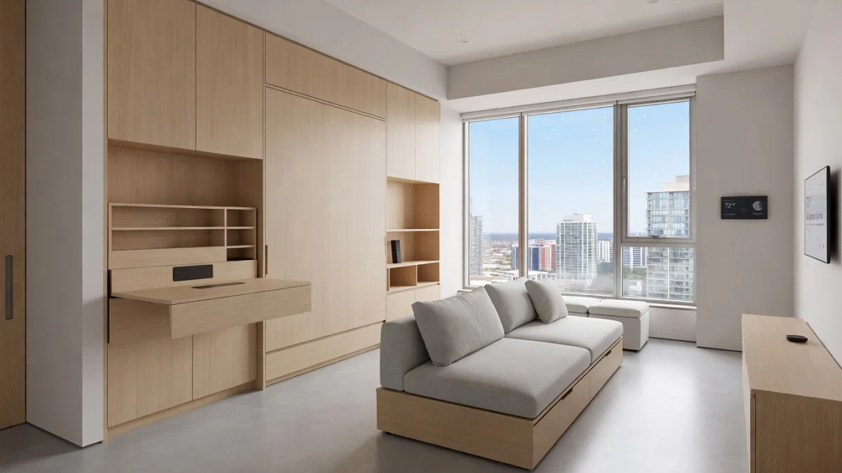 Articles maison malins pour gagner de la place : meubles multifonctions et rangements cachés dans un appartement bien organisé