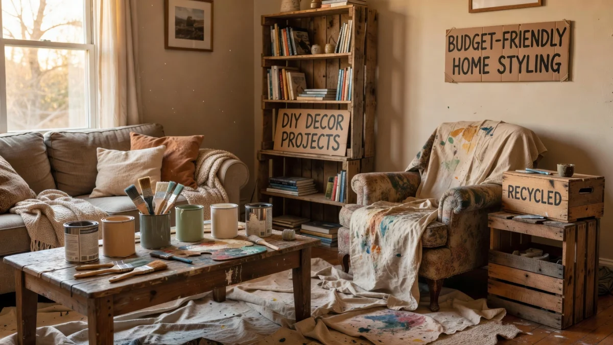 Idées de décoration maison DIY à petit budget : peinture, récupération et objets détournés