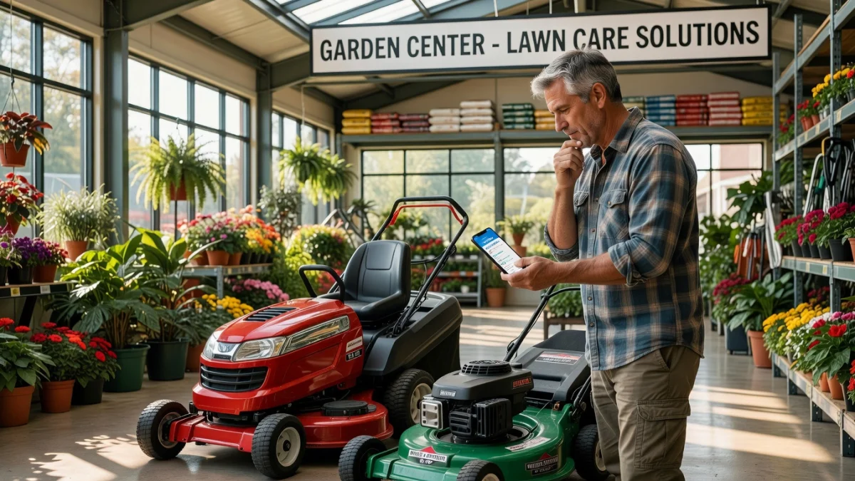 Acheter une tondeuse en ligne ou en magasin : quelles différences ?