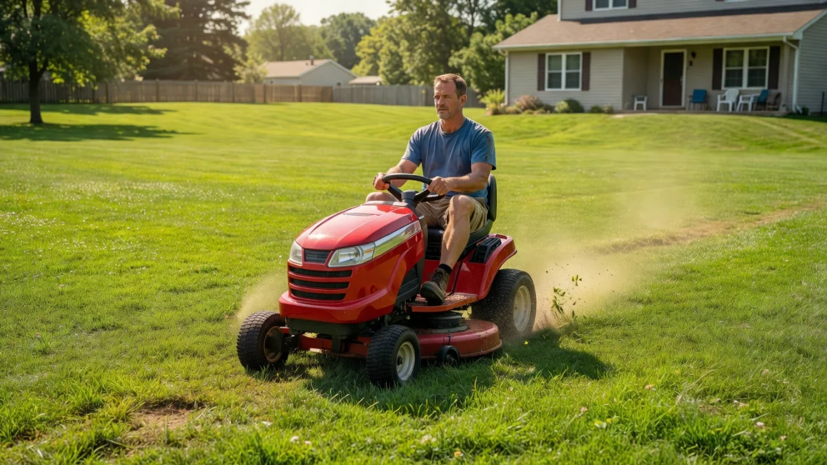 Tondeuse gazon tractée ou autoportée : comment faire le bon choix ?